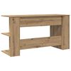 vidaXL Desk with Shelf Artisan oak 140 x 50 x 75 cm Engineered wood