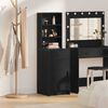 vidaXL Highboard Black Oak 40 x 40.5 x 135 cm Engineered Wood