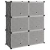 vidaXL Shoe Rack Black 84.5x31x93.5 cm PP