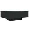 vidaXL Coffee Table with LED Lights Black 85x55x31 cm
