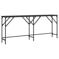 vidaXL Console Table Black 180x29x75 cm Engineered Wood