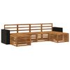 vidaXL Outdoor Sofa Set 6 pcs Natural