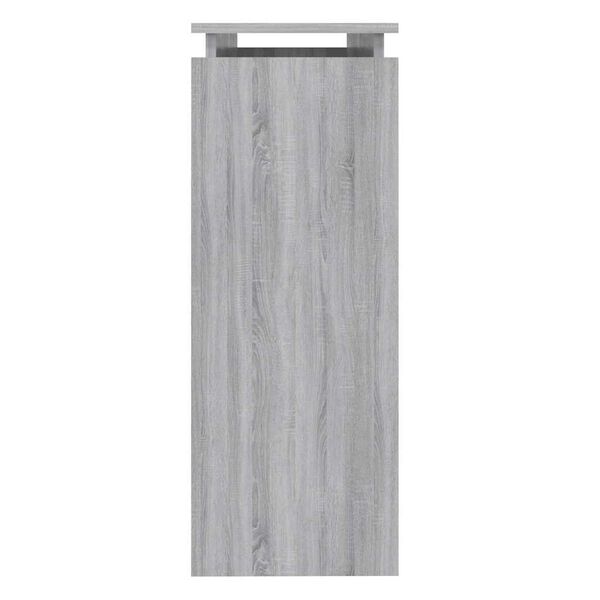 vidaXL Console Table Grey Sonoma 102x30x80 cm Engineered Wood