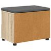 vidaXL Hall Bench with Cushion with Drawer Sonoma Oak 60 x 38 x 46 cm