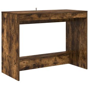 vidaXL Bed Desk Smoked Oak Engineered Wood 100 x 45 x 75 cm