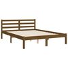 vidaXL Bed Frame without Mattress Honey Brown 140x190 cm Solid Wood