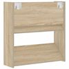 vidaXL Wall Shoe Cabinet Sonoma Oak 60x18x60 cm Engineered Wood