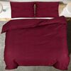 vidaXL Duvet Cover Set Bordeaux 200x220 cm Cotton