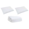 vidaXL Duvet Set with Pillow 3 pcs White Down Feather