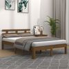 vidaXL Bed Frame without Mattress Honey Brown Solid Wood 200x200 cm
