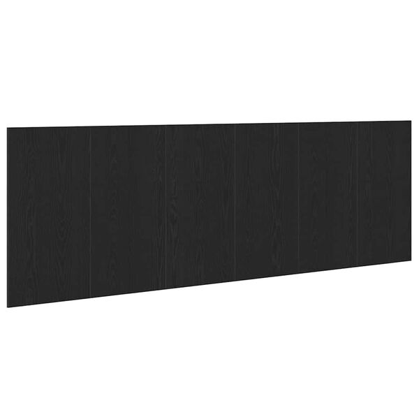 vidaXL Headboard Black Oak 240 x 1.5 x 80 cm Engineered Wood