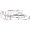vidaXL Daybed with Trundle and Drawers without Mattress 80x200 cm