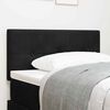 vidaXL LED Headboard with LED Strip Lights Black 90 cm Polyester