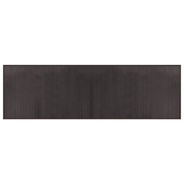vidaXL Rug Rectangular Dark Brown60x200 cm Bamboo