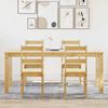 vidaXL 5 Piece Dining Set Panama Solid Wood Pine
