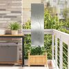 vidaXL Garden Privacy Screen Silver 32 x 140 cm Galvanised steel