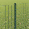 vidaXL Fence with Post Green 1.4 x 10 m Steel and PVC