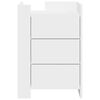 vidaXL Bedside Cabinet White 45x50x65 cm Engineered Wood