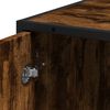 vidaXL Bathroom Cabinet Smoked Oak 35x37.5x188.5 cm Engineered Wood and Metal