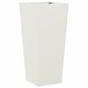 vidaXL Garden Planter White 35x35x75 cm Steel