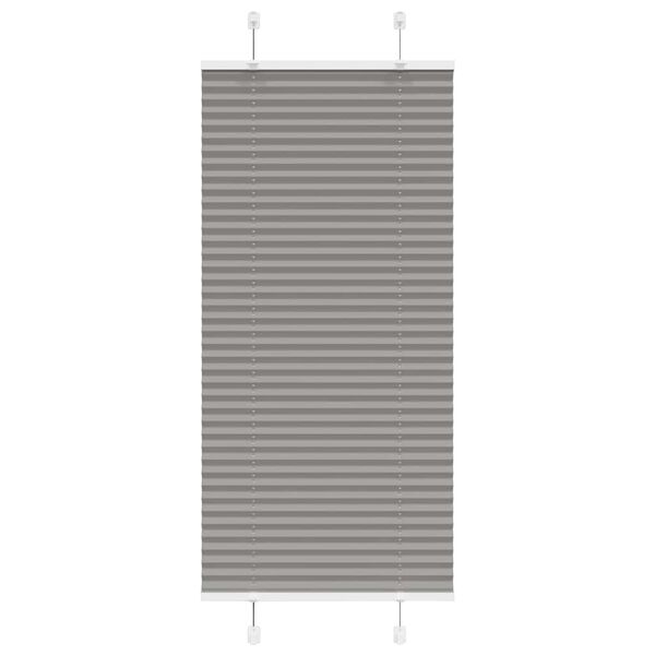 vidaXL Pleated Blind Anthracite 55x100 cm Fabric Width 54.4 cm Polyester