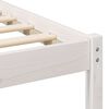 vidaXL Bed Frame with Headboard White 150 x 200 cm Solid Pine Wood