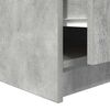 vidaXL Coffee Table with Drawers Concrete Grey 100x100x40 cm