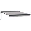vidaXL Awning Light Grey 350 x 250 x 165 cm Polyester and Aluminium