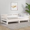 vidaXL Pull-out Day Bed without Mattress White 2x(90x200) cm