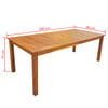 vidaXL 9 Piece Outdoor Dining Set Solid Acacia Wood