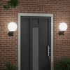vidaXL Outdoor Wall Lights 2 pcs Black 28 x 25 x 38 cm Stainless steel