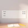 vidaXL Wall-mounted Magnetic Board White 60x20 cm Tempered Glass