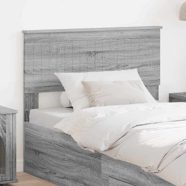 vidaXL Headboard Grey Sonoma 100 cm Engineered wood
