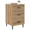 vidaXL Bedside Cabinet Artisan Oak 40 x 40 x 66 cm Engineered Wood