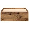 vidaXL Bed Frame with Drawer Old Wood 90 x 190 cm Engineered Wood