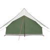 vidaXL Family Tent with Roof Green and White 256 x 256 x 185 cm