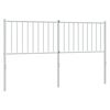 vidaXL Metal Headboard White 150 cm