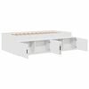 vidaXL Bed Frame with Drawer White 80 x 200 cm Engineered Wood
