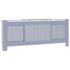 vidaXL Radiator Cover 2 pcs Grey 205 x 20.5 x 81.5cm Engineered Wood
