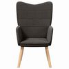 vidaXL Armchair Dark Grey 62 x 67 x 95.5 cm Sherpa Fabric