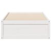 vidaXL Bed Frame without Mattress White 100x200 cm Solid Wood Pine