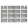 vidaXL Shoe Cabinet with Shelf White 103 x 30 x 67 cm Engineered Wood