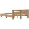 vidaXL Bed Frame Artisan Oak 160 x 200 cm Engineered Wood