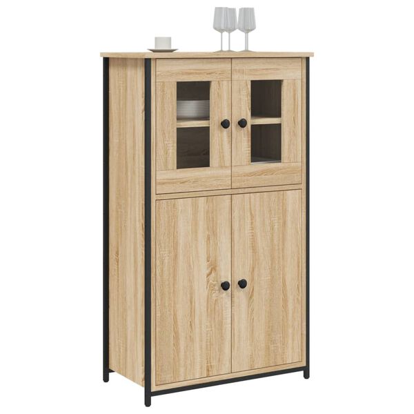 vidaXL Highboard Sonoma Oak 62x32x106.5 cm Engineered Wood