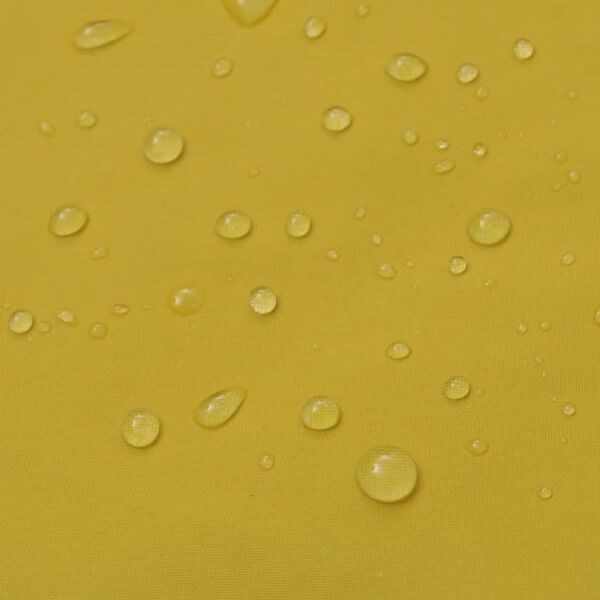 vidaXL Waterproof Heavy-duty Long Raincoat with Hood Yellow L