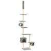 vidaXL Cat Tree | Grey | Engineered wood, carton, plush fabric, sisal rope