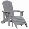 vidaXL Adirondack Chair Light Grey 82 x 74 x 92 cm HDPE