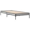 vidaXL Bed Frame without Mattress Grey Sonoma 90x190 cm Single