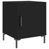 vidaXL Bedside Cabinets 2 pcs Black 40x40x50 cm Engineered Wood