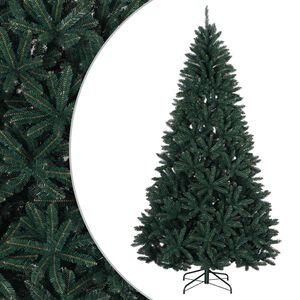 vidaXL Artificial Hinged Christmas Tree 270 cm PVC Dark Green